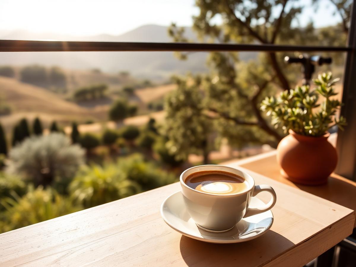 A morning in Genalguacil, coffee in hand