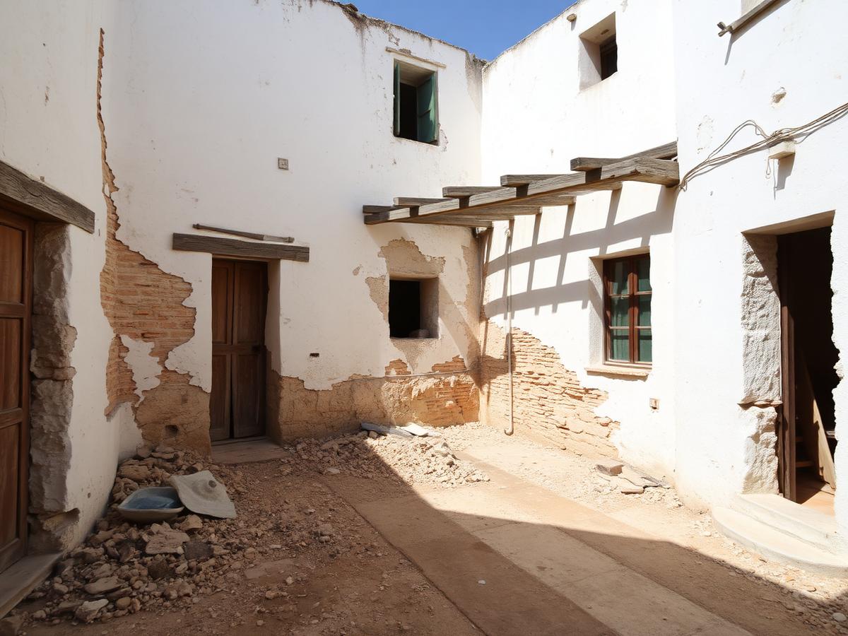 Courtyard revival — Iznájar — Before