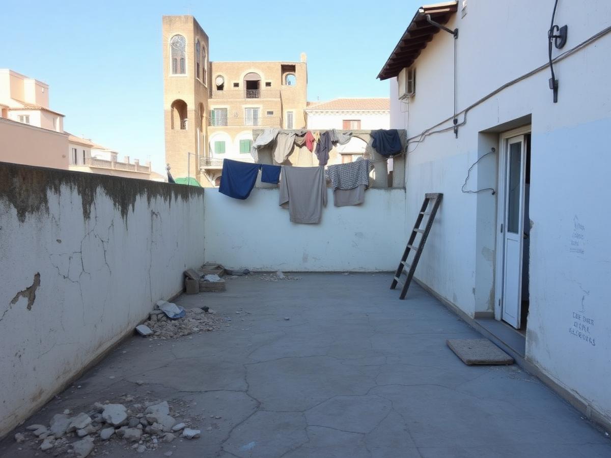 Rooftop terrace — Archidona — Before